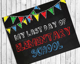 Last Day of School, ALL GRADES Photo Prop, 8x10 Art Print, Last Day of School PRINT - J & S Graphics