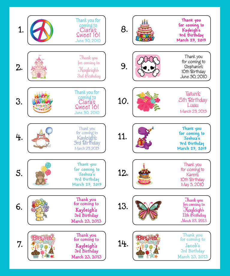 30 Disney Junior Jr Birthday Sticker Lollipop Label Party Favors