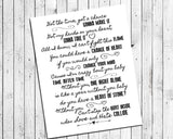 LOVE & HATE COLLIDE Def Leppard Lyrics Quote Digital Typography Wall Decor INSTANT DOWNLOAD - J & S Graphics