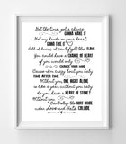 LOVE & HATE COLLIDE Def Leppard Lyrics Quote Digital Typography Wall Decor INSTANT DOWNLOAD - J & S Graphics