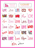 Personalized LOVE VALENTINE'S DAY Address Labels Love, Hearts Return Address - J & S Graphics