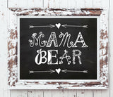 MAMA BEAR Instant Download Wall Decor Print 8x10 Arrows, Mom - J & S Graphics