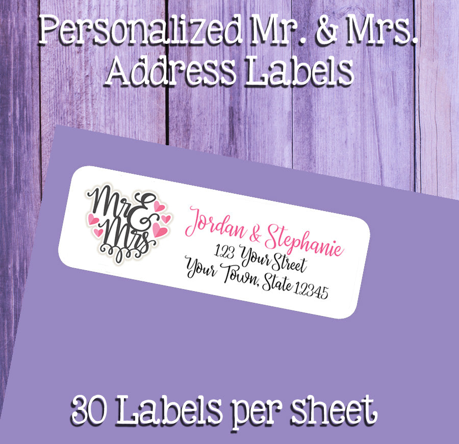  Wedding Return Address Labels