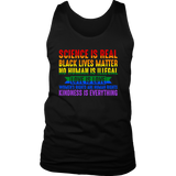 Science is Real, BLM, Love is Love, Women's Rights, Kindness T-Shirts, Tanks & Hoodies