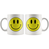 SMILEY Face COFFEE MUG 11oz or 15oz, Hippie, Retro