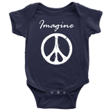 IMAGINE PEACE Baby Snap Bodysuit - J & S Graphics