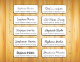 Personalized Return ADDRESS Labels - Family Name - J & S Graphics