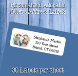 Personalized SEA OTTERS Labels, Property of, ADDRESS Labels, Otter