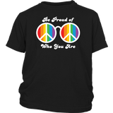 Be Proud of Who You Are Rainbow LGBTQ Youth T-shirt - J & S Graphics