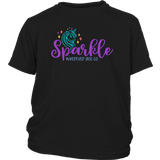 Youth Size Unicorn T-Shirt SPARKLE Wherever You Go - J & S Graphics