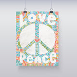 LOVE and PEACE SIGN 8x10 Wall Art INSTANT DOWNLOAD - J & S Graphics