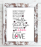 Pet Loss Quote 8x10 Typography Wall Decor, Printable Instant Download, Pet Memorial