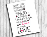 Pet Loss Quote 8x10 Typography Wall Decor, Printable Instant Download, Pet Memorial