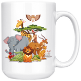 WILD ANIMALS 11oz or 15oz COFFEE MUG