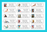 Personalized PIN UP GIRLS Designs Return ADDRESS Labels - J & S Graphics