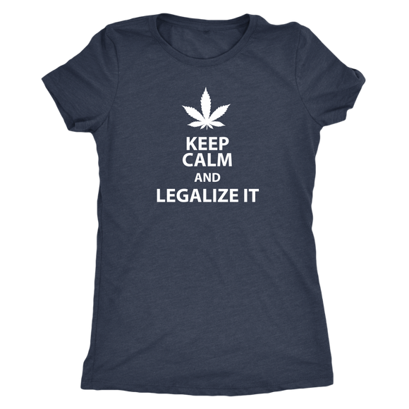 Keep Calm and Legalize It Women's Triblend T-Shirt - J & S Graphics