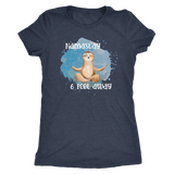 Namast'ay 6 Feet Away Yoga Sloth Women's T-Shirt Social Distancing