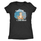 Namast'ay 6 Feet Away Yoga Sloth Women's T-Shirt Social Distancing