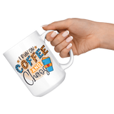 I RUN ON COFFEE AND CHAOS MUG 11oz or 15oz Coffee Mug