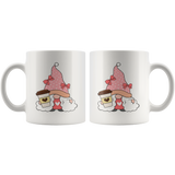 COFFEE GNOME Pink Garden Gnome COFFEE MUG 11oz or 15oz