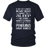 4 out of 5 Voices in my head want to sleep Unisex T-Shirt - J & S Graphics