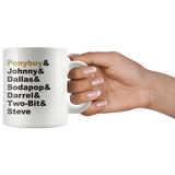 THE OUTSIDERS Stay Gold Ponyboy 11oz White Coffee Mug - J & S Graphics