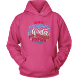 WINTER; Blankets, Snowflakes. Hot Chocolate, Fireplace, Snuggles Unisex HOODIE