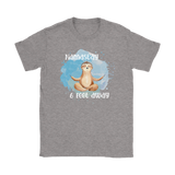 Namast'ay 6 Feet Away Yoga Sloth Women's T-Shirt Social Distancing