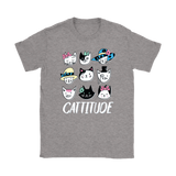 CATTITUDE Cat Faces Men's or Women's T-Shirt