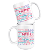 MOTHER's DAY Coffee Mug Available in 11oz and 15oz, Subway Art Mom Coffee Mug