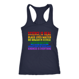 Science is Real, BLM, Love is Love, Women's Rights, Kindness T-Shirts, Tanks & Hoodies