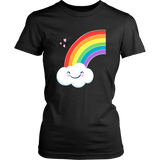 Matching Couples RAINBOW Women's Short Sleeve T-Shirts, Love is Love, LGBTQ - J & S Graphics