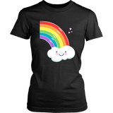 Matching Couples RAINBOW Women's Short Sleeve T-Shirts, Love is Love, LGBTQ - J & S Graphics