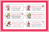 Strawberry Gnomes Labels, Property of, Personalized Address Labels