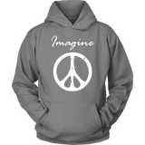 IMAGINE PEACE Unisex Hoodie Sweatshirt - J & S Graphics