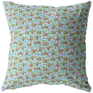 All Over SLOTH Design PILLOWS and PILLOW COVERS - J & S Graphics