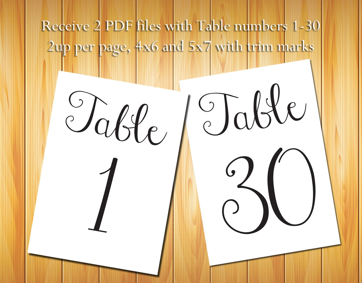 Table Numbers 1-30, Black Script - DIY Printable Table Numbers for Wed table-numbers-1-30-black-script-diy-printable-table-numbers-for-wed