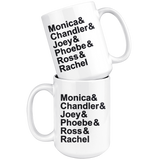 FRIENDS Name List Coffee Mug 11oz or 15oz
