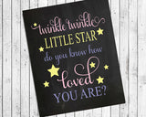 TWINKLE TWINKLE LITTLE STAR INSTANT DOWNLOAD Wall Decor Art Print Nursery Decor - J & S Graphics