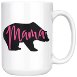 MAMA BEAR and PAPA BEAR 15 oz COFFEE MUG Set