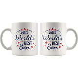 VOTED World's Best Son COFFEE MUG 11oz or 15oz