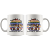 Dogs Make Me Happy, Humans Make My Head Hurt COFFEE MUG 11oz