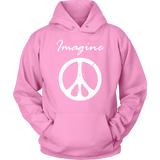 IMAGINE PEACE Unisex Hoodie Sweatshirt - J & S Graphics