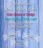 Clear Return Address Labels, Family Name 7, Personalized
