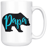 MAMA BEAR and PAPA BEAR 15 oz COFFEE MUG Set