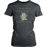 MEOWY CHRISTMAS! Women's Cat Christmas T-Shirt - J & S Graphics