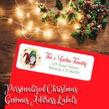 Christmas GNOMES Return Address Labels, Personalized