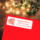 CHRISTMAS Address Labels, Family, JINGLE ALL THE WAY, Personalized - J & S Graphics