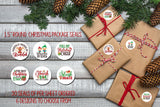 Fun CHRISTMAS Designs 1.5" Round Gift or Order Packaging Business LABELS / SEALS