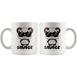 SAVAGE PANDA 11oz Coffee Mug - J & S Graphics